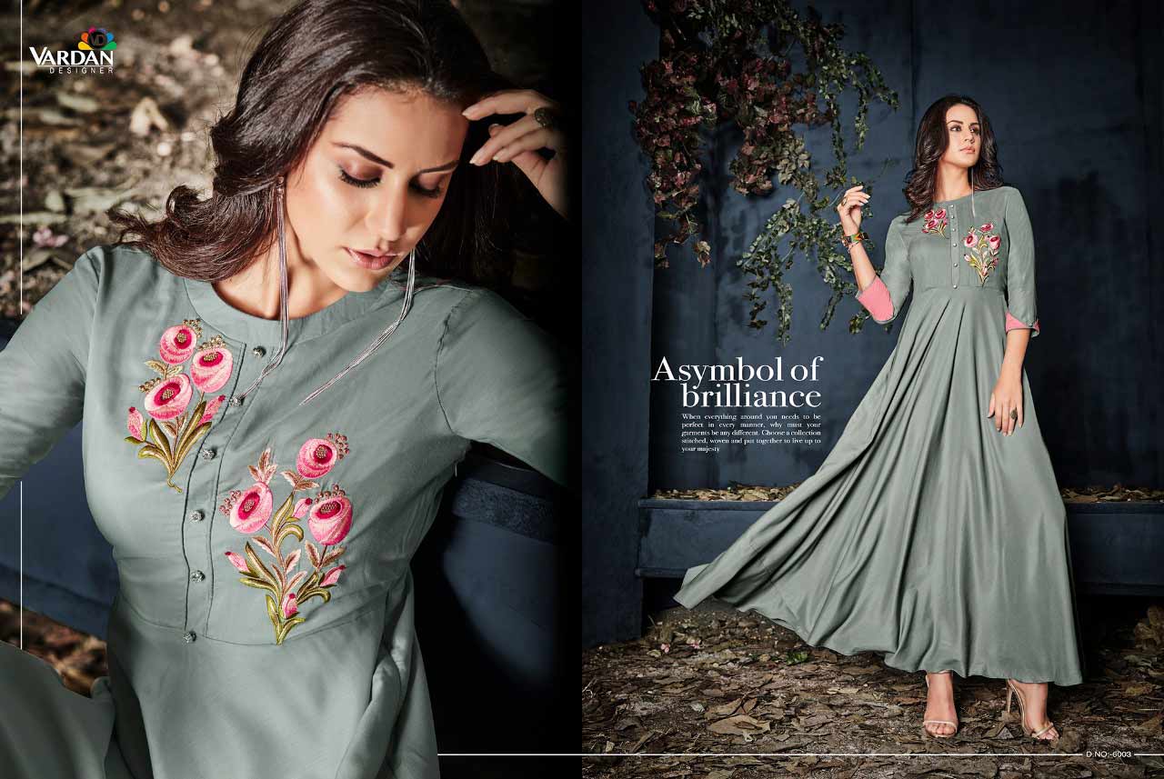 Gulnaz Vol-1 Vardan Designer Long Kurta Gulnaz Vol-1 Vardan Designer Long Kurta